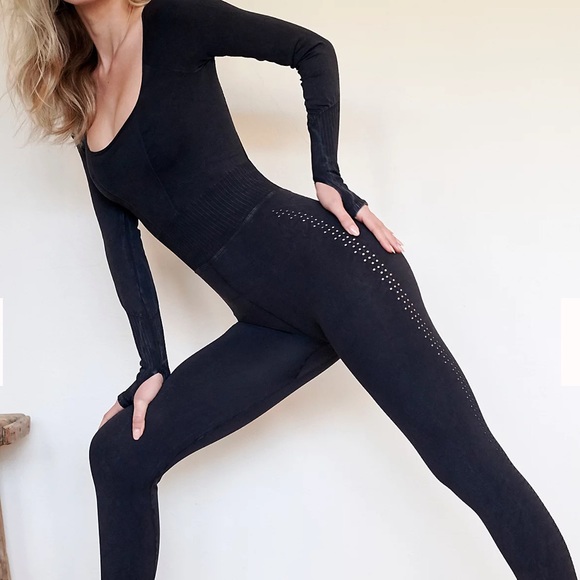 🌺free people Good Karma l/s square neck onesie - Picture 5 of 16